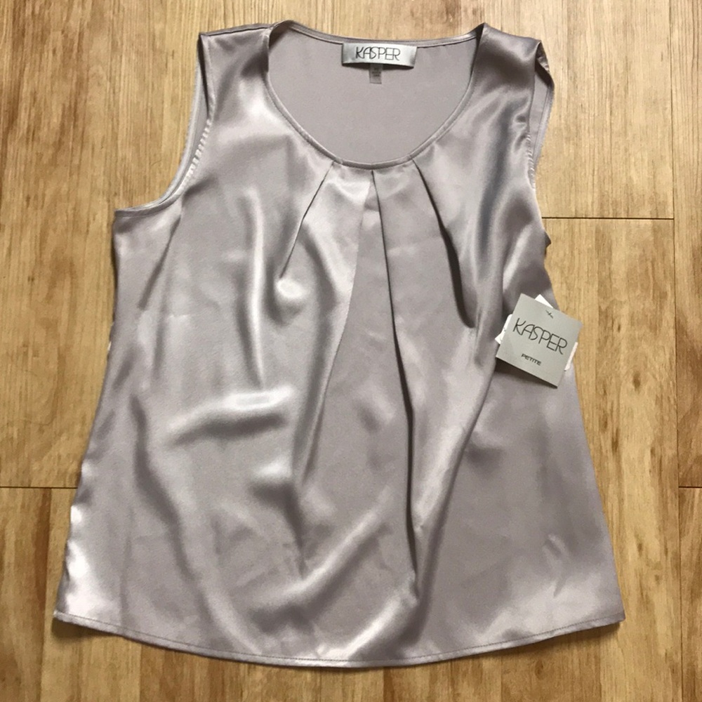 Platinum Silk Top